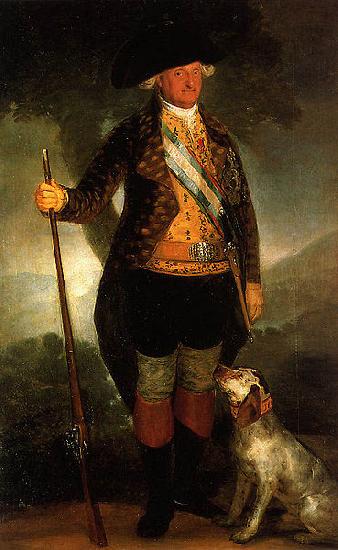 Francisco de Goya Charles IV in his Hunting Clothes Sweden oil painting art